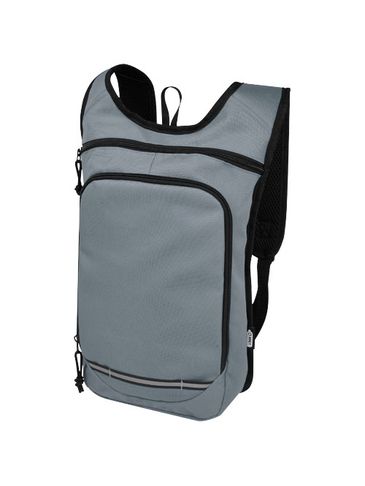 Trails plecak outdorowy, certyfikat GRS, tworzywo RPET, 6,5 l, szary