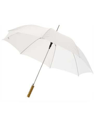 Parasol automatyczny Lisa 23'' z drewnianą rączką, biały