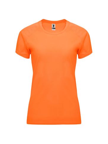 Bahrain sportowa koszulka damska z krótkim rękawem, fluor orange