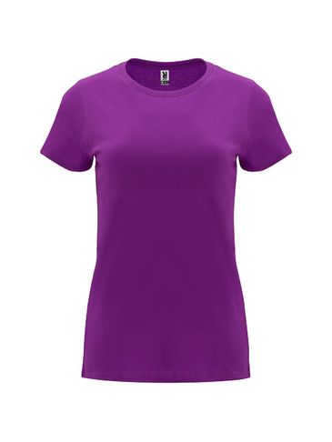 Capri koszulka damska z krótkim rękawem, fioletowy