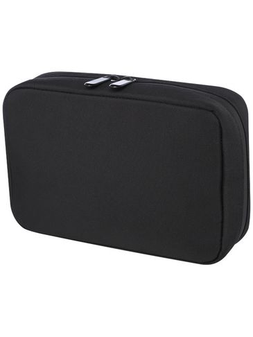 Rise etui z organizerem z tworzywa sztucznego pochodzącego z recyklingu z certyfikatem GRS  , czarny