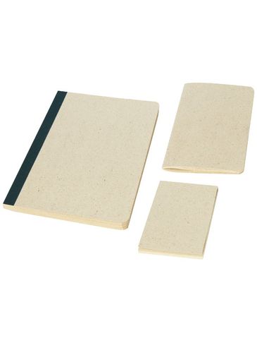 3-częściowy, biurowy zestaw upominkowy Verde z papieru z trawy, kramowy