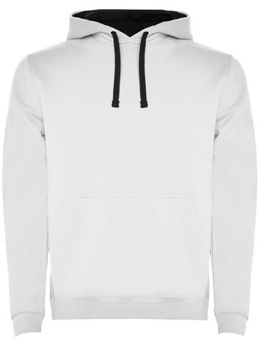 Urban męska bluza z kapturem, biały / navy blue