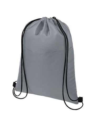 Torba chłodząca na 12 puszek Oriole ściągana sznurkiem, szary