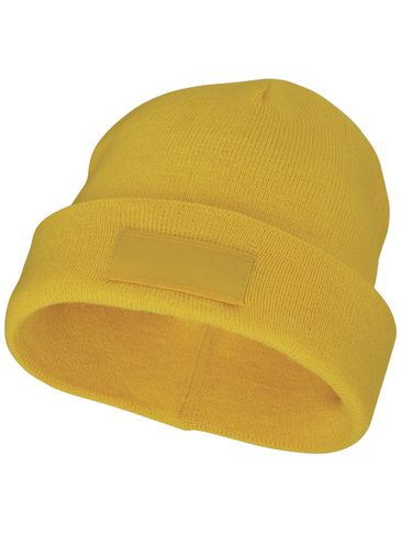 Czapka typu beanie Boreas z naszywką, żółty