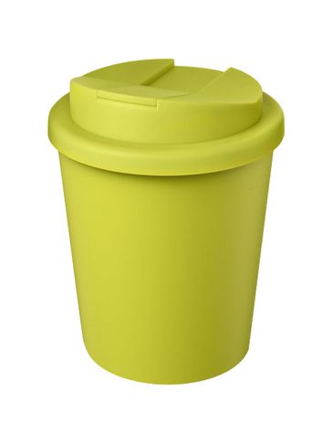 Kubek Americano® Espresso Eco z recyklingu o pojemności 250 ml z pokrywą odporną na zalanie , limonka