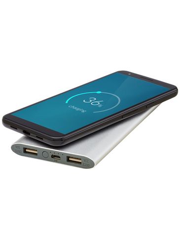Juice bezprzewodowy powerbank, 8000 mAh, srebrny