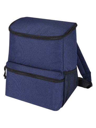 Plecak termoizolacyjny Tundra z plastiku PET z recyklingu, granatowy melanż