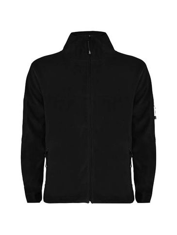 Luciane męska kurtka polarowa z zamkiem błyskawicznym na całej długości, czarny