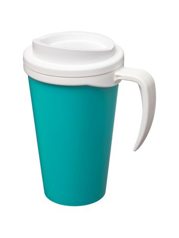 Kubek termiczny z serii Americano® Grande o pojemności 350 ml, błękitny / biały