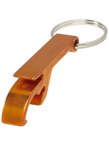 Brelok aluminiowy Tao z otwieraczem do butelek i puszek, pomarańczowy