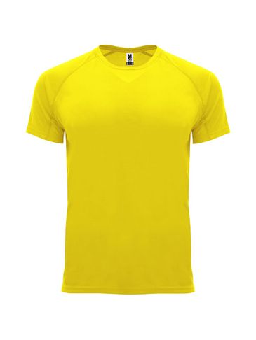 Bahrain sportowa koszulka dziecięca z krótkim rękawem, żółty