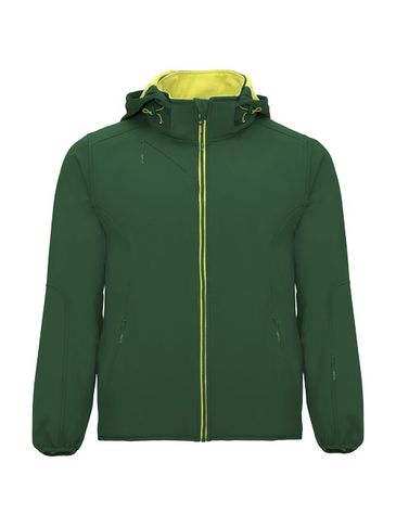 Siberia kurtka unisex typu softshell, butelkowa zieleń