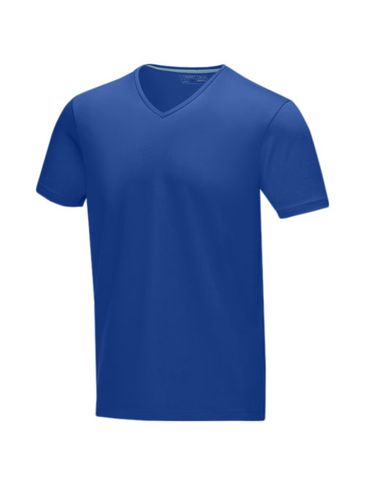 Męski T-shirt organiczny Kawartha z krótkim rękawem, niebieski