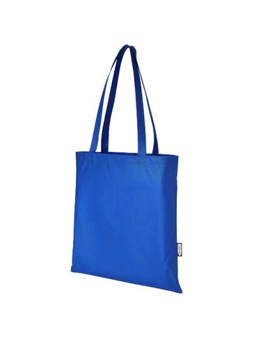 Zeus tradycyjna torba na zakupy o pojemności 6 l wykonana z włókniny z recyklingu z certyfikatem GRS, błękit królewski