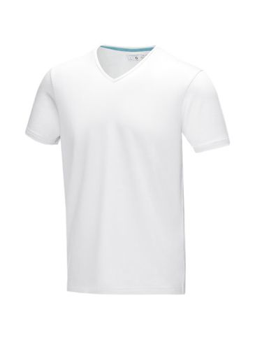 Męski T-shirt organiczny Kawartha z krótkim rękawem, biały