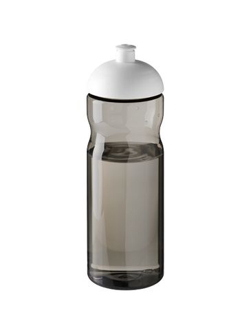 Bidon H2O Eco o pojemności 650 ml z wypukłym wieczkiem, ciemnografitowy / biały