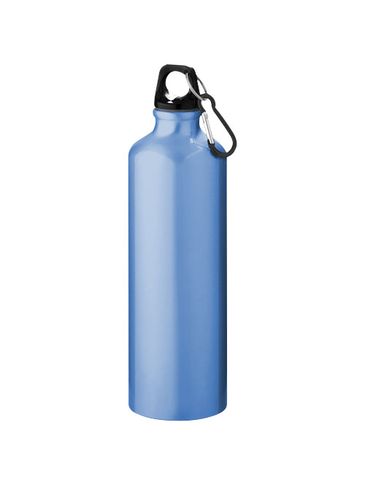 Aluminiowa butelka na wodę Oregon z karabińczykiem o pojemności 770 ml, jasnoniebieski