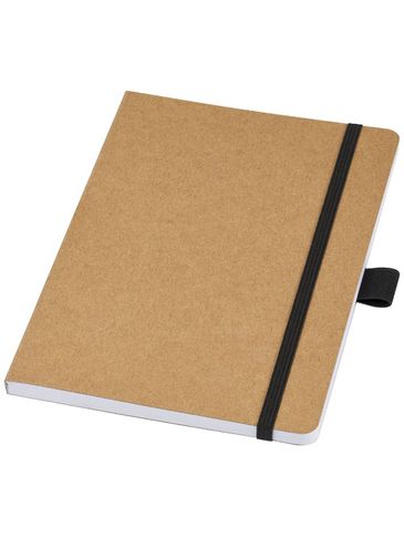 Berk notatnik z papieru z recyklingu, czarny