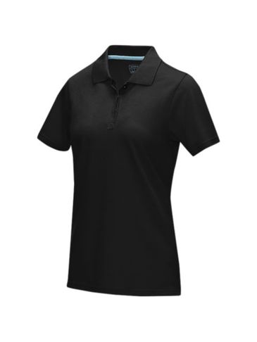 Damska organiczna koszulka polo Graphite, czarny