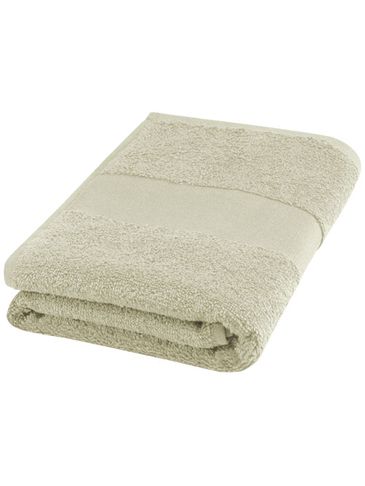 Charlotte bawełniany ręcznik kąpielowy o gramaturze 450 g/m² i wymiarach 50 x 100 cm, jasnoszary