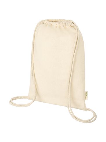 Plecak ściągany sznurkiem Orissa z bawełny organicznej o gramaturze 140 g/m², natural