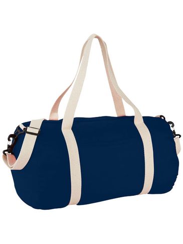 Bawełniana torba sportowa Barrel, granatowy