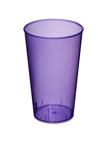 Kubek Arena o pojemności 375 ml wykonany z tworzywa sztucznego, przezroczysty fioletowy