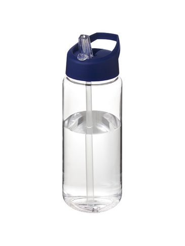Bidon H2O Active® Octave Tritan™ o pojemności 600 ml z dzióbkiem, przezroczysty bezbarwny / niebieski