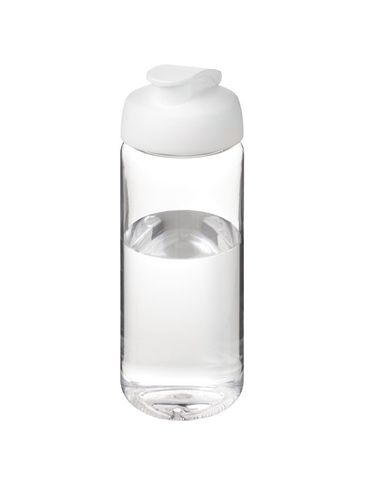 Bidon H2O Active® Octave Tritan™ o pojemności 600 ml, przezroczysty bezbarwny / biały