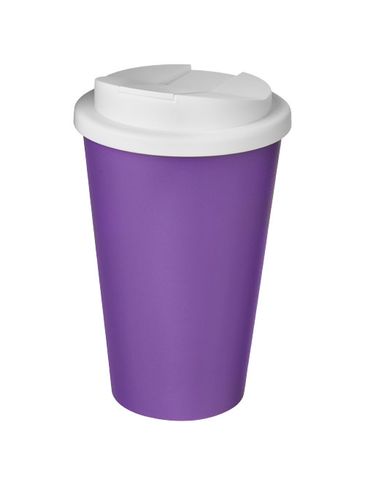 Americano® 350 ml tumbler with spill-proof lid, fioletowy / biały