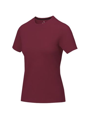Damski t-shirt Nanaimo z krótkim rękawem, bordo