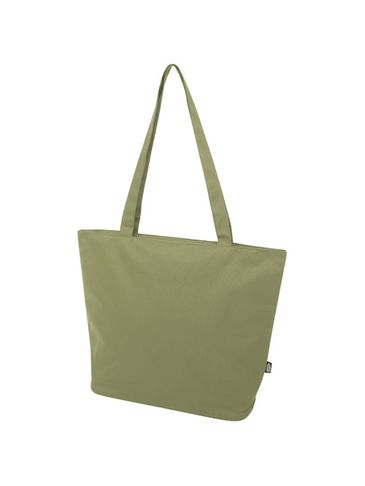 Panama torba na zakupy o pojemności 20 l wykonana z materiałów z recyklingu z certyfikatem GRS, oliwkowy
