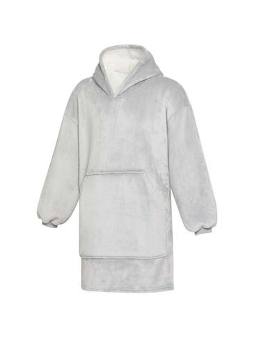 Denali kocyk z kapturem z certyfikatem GRS, szary