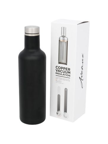 Butelka Pinto z izolacją próżniowo miedzianą, czarny