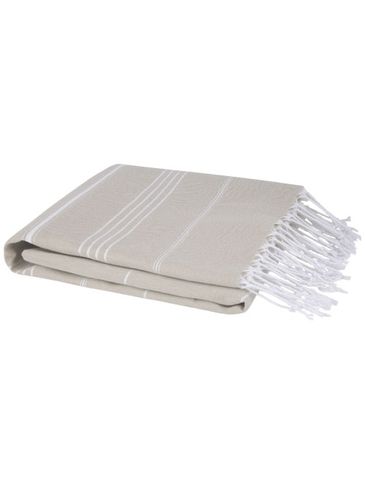 Anna bawełniany ręcznik hammam o gramaturze 150 g/m² i wymiarach 100 x 180 cm, beżowy