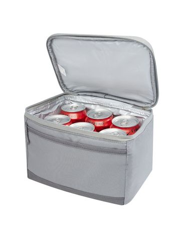 Arctic Zone® torba termoizolacyjna na lunch Repreve®, mieszcząca 6 puszek i wykonana z materiałów z recyklingu, szary