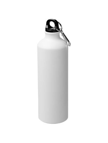 Matowy bidon Oregon 770 ml z karabińczykiem, biały