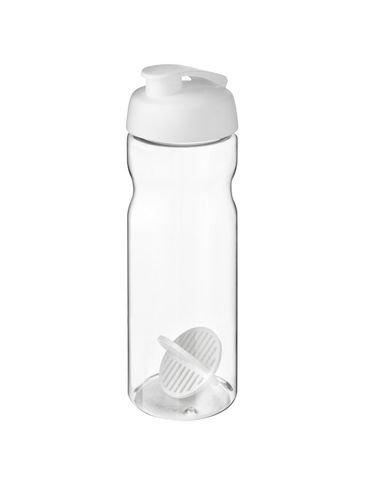 Shaker H2O Active Base o pojemności 650 ml, biały / przezroczysty
