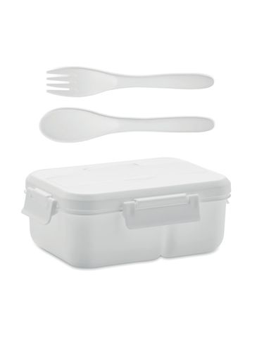 MAKAN - Lunch box ze sztućcami z PP