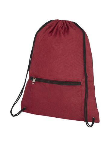 Składany plecak Hoss ściągany sznurkiem, heather dark red