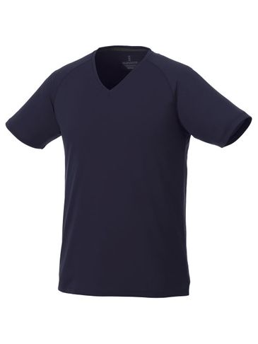 Męski t-shirt Amery z dzianiny Cool Fit odprowadzającej wilgoć, granatowy