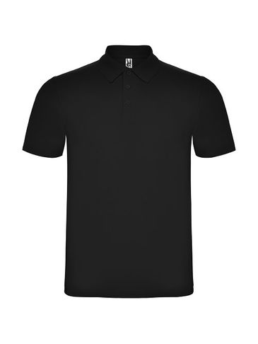 Austral koszulka polo unisex z krótkim rękawem, czarny