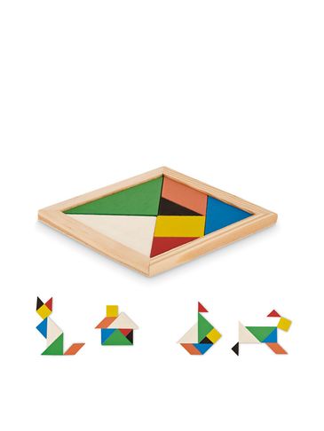 TANGRAM - Drewniane puzzle Tangram