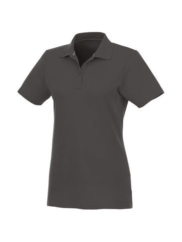 Helios - koszulka damska polo z krótkim rękawem, szary sztormowy