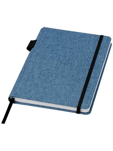 Notatnik Orin w formacie A5 z PET z recyclingu, hale blue