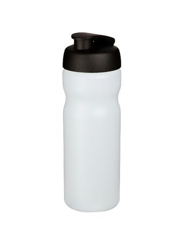 Bidon Baseline® Plus o pojemności 650 ml z otwieranym wieczkiem, przezroczysty / czarny
