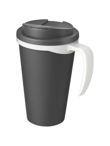 Americano® Grande 350 ml mug with spill-proof lid, szary