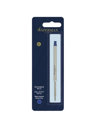 Waterman ballpoint pen refill (blue ink), srebrny / błękitny