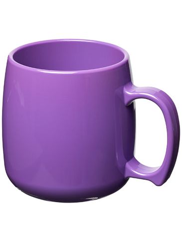 Kubek Classic wykonany z tworzywa sztucznego o pojemności 300 ml, fioletowy